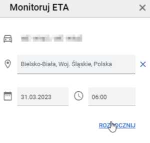 Monitoruj ETA