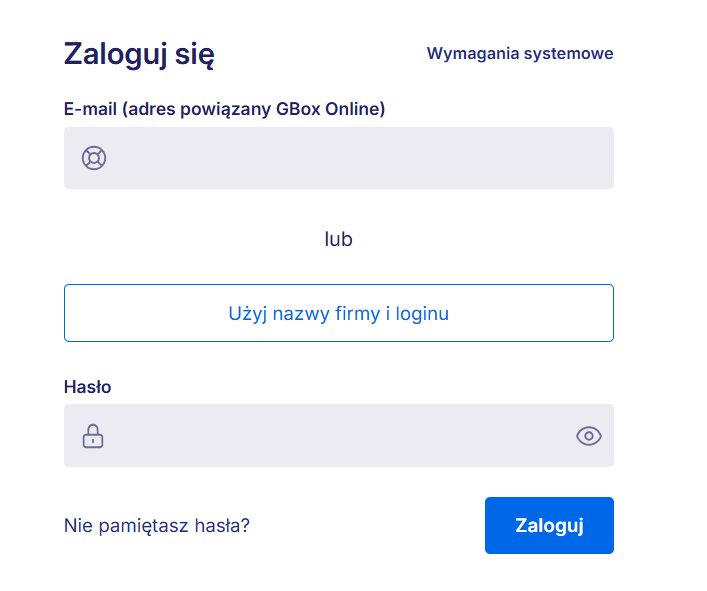 nowe logowanie gbox 1