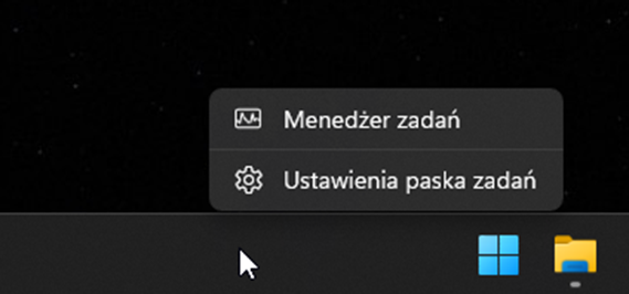 menadżer zadań